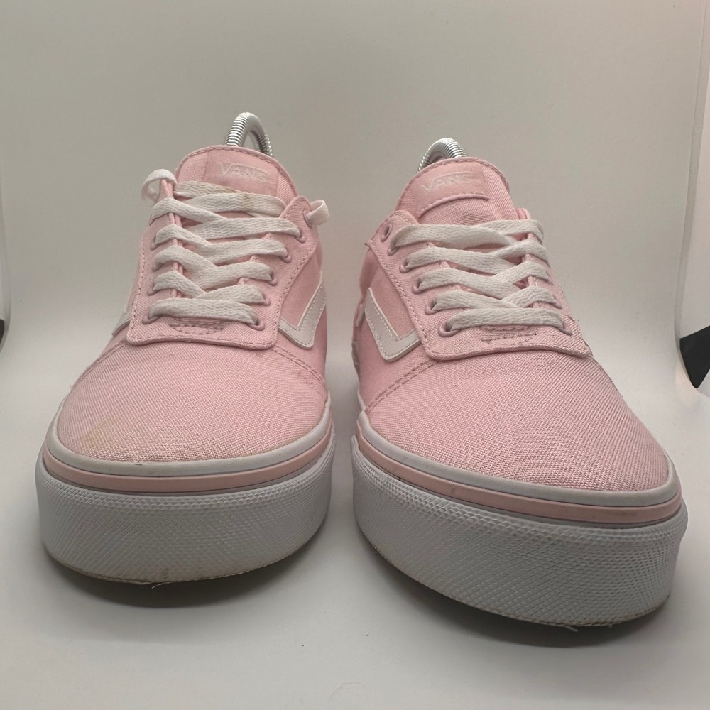 Vans Ward Low Top Canvas Skate Shoes Pink White Women's Size 5 Missy Lightweight - Picture 6 of 12